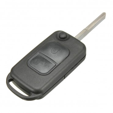 2 Buttons Remote Key With HU64 Blade Fob For Mercedes A C E S Class MB Case