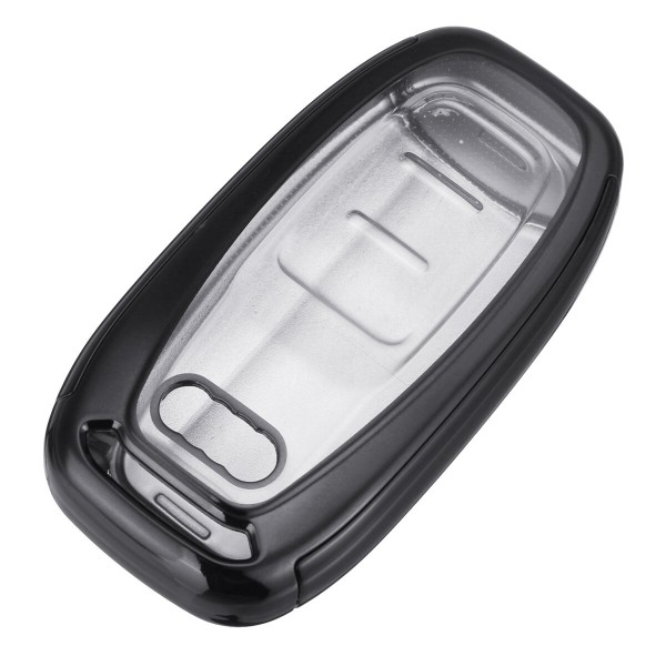 2-IN-1 TPU Car Remote Smart Key Cover Fob with Button Film For Audi A3 A4 A5 A6 A7 A8 Q5 Q7 TT TTs TT RS