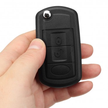 3 Button Folding Car Remote Key Shell Case For Land Rover Range Rover LR3 Freelander Evoque Discovery Sport