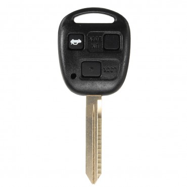 3 Button Remote Key Case Fob Toy47 for Toyota Corolla Camry Yaris Hiace Avensis