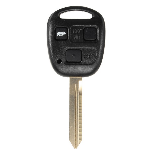 3 Button Remote Key Case Fob Toy47 for Toyota Corolla Camry Yaris Hiace Avensis