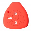 3-Button Silicone Remote Key Cover Fob Case for Toyota RAV4 Scion