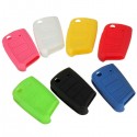 3 Button Silicone Remote Key Cover Protective Case Fob For VW MK7