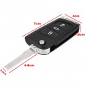 3 Buttons Flip Remote Key Fob Case Shell Battery For VW Golf MK7 2002-2006