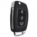 3 Buttons Remote Flip Key Fob Case Shell with Blade Battery For Hyundai Santa Fe IX35 i20 2013-2014