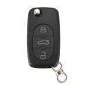 3 Buttons Remote Key Fob Case Shell Blade HAA for Audi