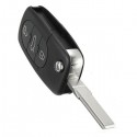 3 Buttons Remote Key Fob Case Shell Blade HAA for Audi