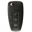 3 Buttons Uncut Remote Key Fob for Ford Focus C-MAX Mondeo Galaxy Late Fiesta