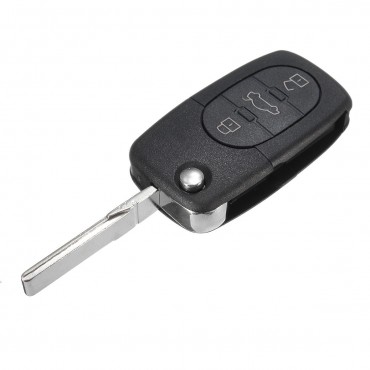 433MHZ 3 Button Flip Remote Key Fob ID48 Chip for Auid A3 A4 A6 TT 4D0 837 231 A