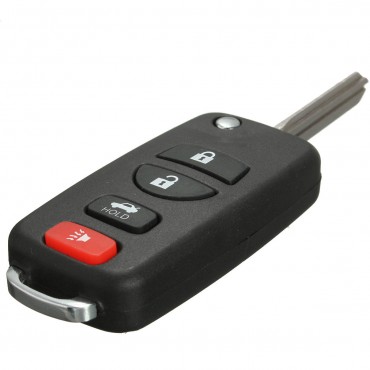 4B Uncut Folding Flip Remote Key Case For Nissan Armada