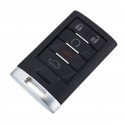 5 Button Remote Key Fob Keyless Entry Shell w/ Blade For Cadillac CTS DTS STS XTS