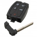 5 Buttons Remote Key Fob Cover Case + VL2330 Battery For Land Rover Freelander 2