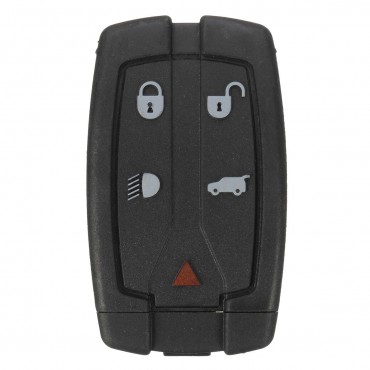 5 Buttons Remote Key Fob Cover Case + VL2330 Battery For Land Rover Freelander 2