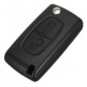 Black Remote Folding Flip Key FOB Case Shell 2 Button for Citroen