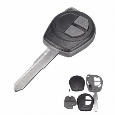 Car 2 Button Remote Key Fob Case Shell Uncut Blade for Suzuki Vauxhall Agila