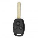 Car 3 Button Remote Key Fob With ID46 Chip 313.8Mhz For Honda Accord Civic 2003-2007