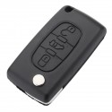 Car 3 Buttons Key FOB Remove Case Shell With Blade For Citroen Berlingo