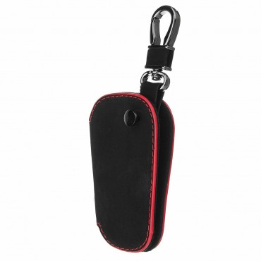 Car Carbon Fiber Leather Skin Key Case Cover Ring for Mercedes AMG A C E S GLA GLC CLA