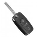 Car Flip Uncut Key Entry Remote Control Fob 4 Button for Audi A4 A6 A8 S4 S6 S8 TT