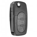 Car Flip Uncut Key Entry Remote Control Fob 4 Button for Audi A4 A6 A8 S4 S6 S8 TT