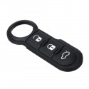 Car Fob Remote Key Case 3 Button Rubber Pad For Fiat 500 Panda Abarth Punto