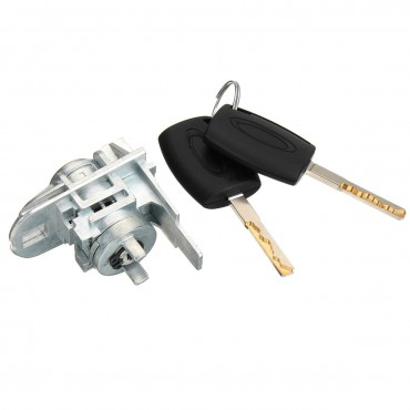 Car Front Door Lock Replacement w/ 2 Key for Ford Focus C-Max S-Max 1552849