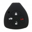 Car Key Case Cover 4 Button Silicone Keyless Remote Key Case Shell Cover For TOYOTA Corolla Camry