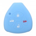 Car Key Case Cover 4 Button Silicone Keyless Remote Key Case Shell Cover For TOYOTA Corolla Camry