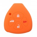 Car Key Case Cover 4 Button Silicone Keyless Remote Key Case Shell Cover For TOYOTA Corolla Camry