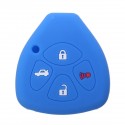 Car Key Case Cover 4 Button Silicone Keyless Remote Key Case Shell Cover For TOYOTA Corolla Camry