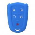 Car Key Cover 5 Buttons Silicone Remote Smart Key Cover Case For Cadillac SRX XTS CTS ATS-L
