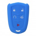 Car Key Cover 5 Buttons Silicone Remote Smart Key Cover Case For Cadillac SRX XTS CTS ATS-L