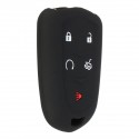 Car Key Cover 5 Buttons Silicone Remote Smart Key Cover Case For Cadillac SRX XTS CTS ATS-L