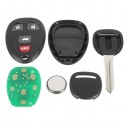 Car Keyless Entry Remote Fob Uncut Ignition Transponder Chip Key for Chevrolet