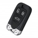 Car Remote Control Key Fob Shell Smart Card Key Case With Small Key 3 Buttons for Alfa