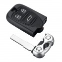 Car Remote Control Key Fob Shell Smart Card Key Case With Small Key 3 Buttons for Alfa