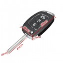 Car Remote Key Case Fob 3 Button Flip Key Shell Left Fold for Hyundai Santa Fe 13-14 PG180A