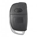 Car Remote Key Case Fob 3 Button Flip Key Shell Left Fold for Hyundai Santa Fe 13-14 PG180A