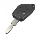 Car Remote Key Fob Case Shell One Button Blank Blade Replacement for PEUGEOT 406