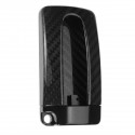 Carbon Fiber Remote Key Fob Case Cover With Aluminum Base For Nissan GTR Style