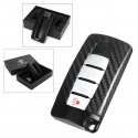 Carbon Fiber Remote Key Fob Case Cover With Aluminum Base For Nissan GTR Style