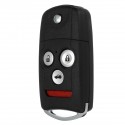 New 3+1 Buttons Remote Flip Car Key Fob Shell Case Remote Key Case