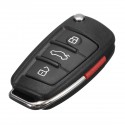New 3+1 Buttons Remote Key Fob Case Uncut Blade For Audi A6 A4 A2 A8 TT Q7