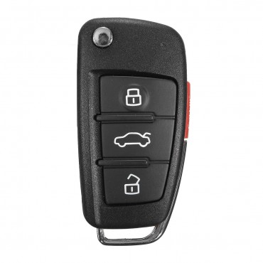 New 3+1 Buttons Remote Key Fob Case Uncut Blade For Audi A6 A4 A2 A8 TT Q7