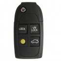 Remote Car Key Cover Fob Keyless Case Flip Key Shell 4 Button for Volvo