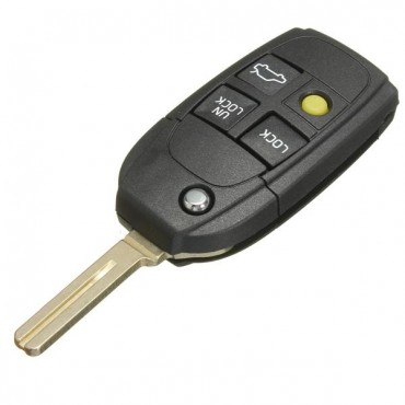 Remote Car Key Cover Fob Keyless Case Flip Key Shell 4 Button for Volvo