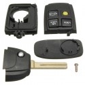 Remote Car Key Cover Fob Keyless Case Flip Key Shell 4 Button for Volvo