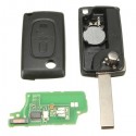 Remote Key ID46 2 Buttons 433MHz Transponder Chip For Peugeot 207 307 308 407