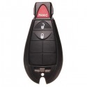 Remote Key Shell Case for Chrysler Dodge 3 Button Black Replacement