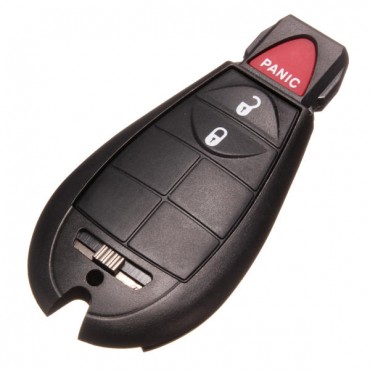 Remote Key Shell Case for Chrysler Dodge 3 Button Black Replacement